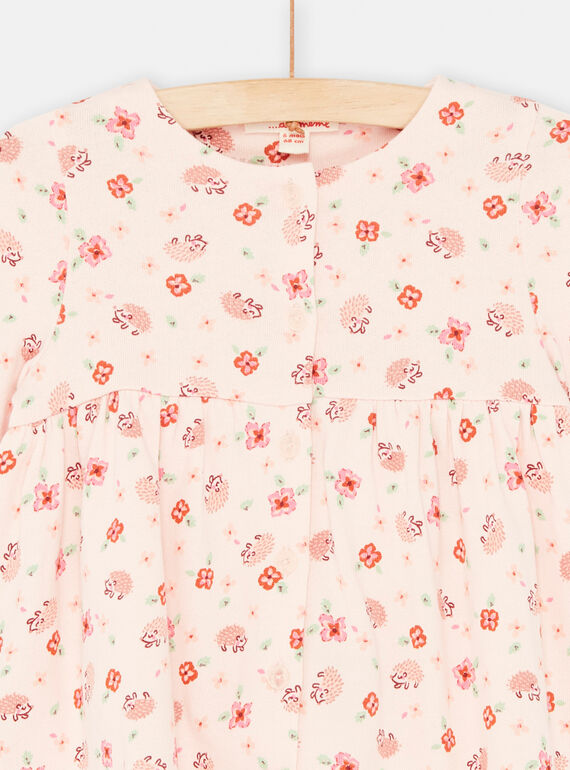 Pink baby girl outfit SIVERENS / 23WG09J1ENSD310