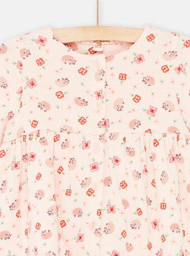 Pink baby girl outfit Pink baby girl outfit SIVERENS / 23WG09J1ENSD310