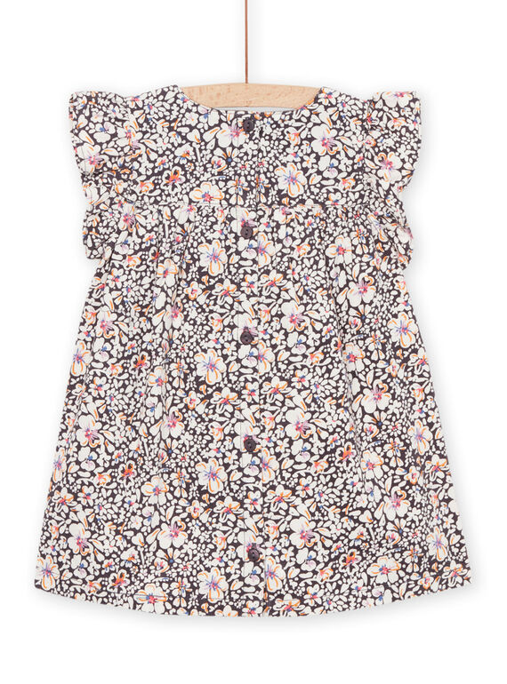 Floral print smocked dress PIREROB2 / 22WG09T2ROBJ901