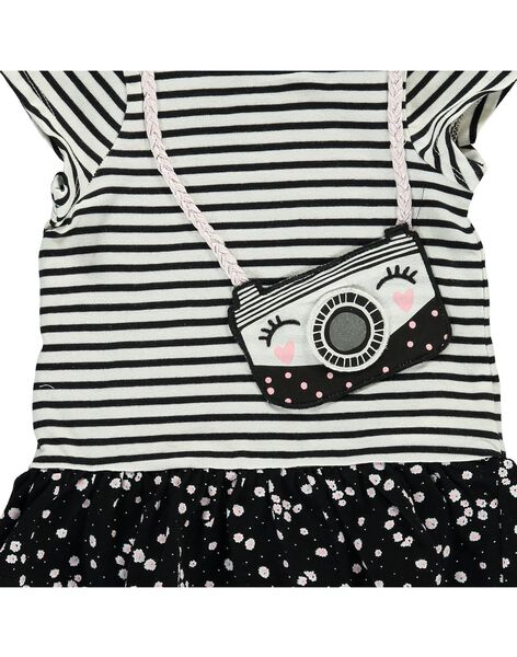 Baby girls' short-sleeved dress CIBENROB1 / 18SG09G1ROB099