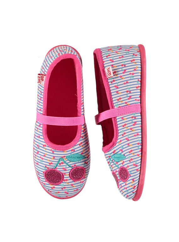 Girls' ballet pump slippers FFBALCER / 19SK3531D07030