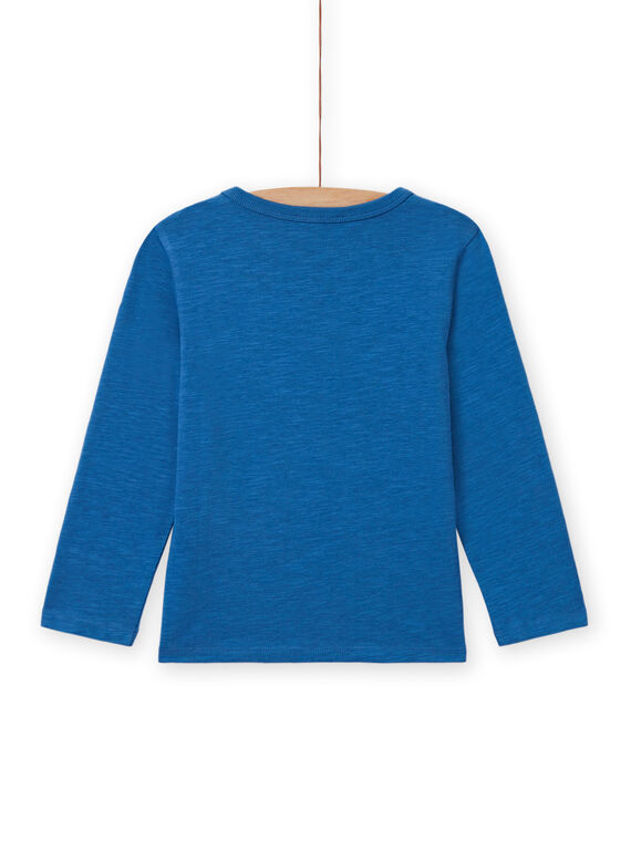 Boy's blue dragon T-shirt MOPLATEE2 / 21W902O1TML221