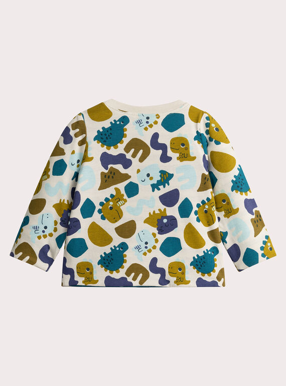 Reversible long-sleeved T-shirt for baby boy  VUKLITEE1 / 24WG1041TML811