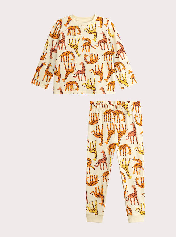 Mixed giraffe pattern pajamas for children  VEGOPYJMIX1 / 24WH1263PYJ103