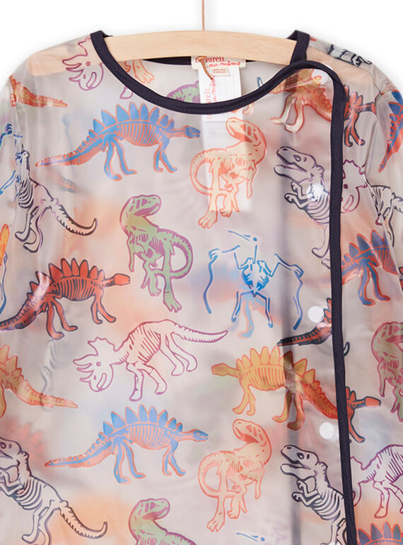 Transparent apron with dinosaur print PYOCLATAB / 22WI02J1TAB961