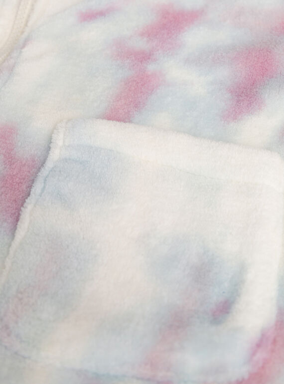 Unicorn animation faux fur vest for girls  VEFAVESUNI / 24WH1191RDC001