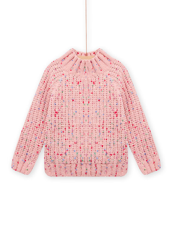 Child girl pink knit sweater MASAUPULL / 21W901P1PUL303