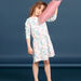 Children's nightgown girl in multicolored printed jersey