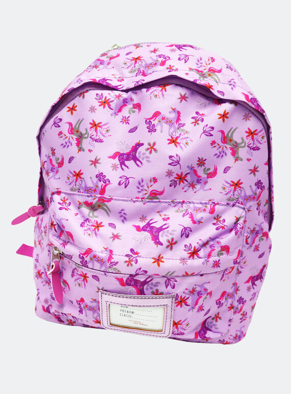 Unicorn print backpack PYACLABAG / 22WI01J1BESH700