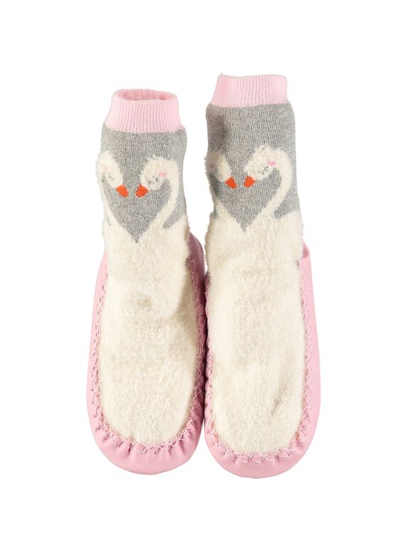 Girls' slipper socks DFCCSWA / 18WK35W2D08956