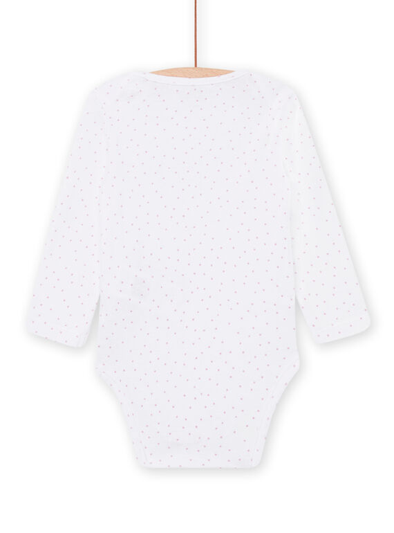 Long sleeve polka dot print bodysuit PEFIBODPAN / 22WH1344BDL001