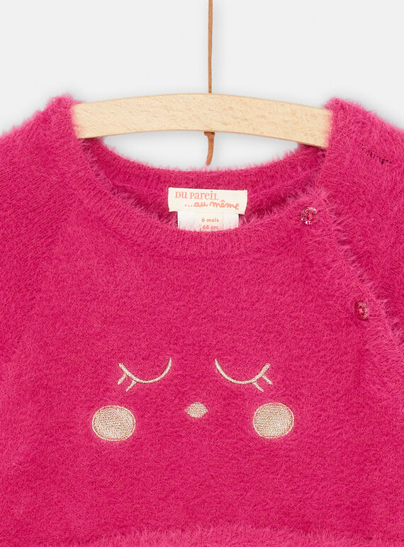 Pink and white floral dress SILOROB2 / 23WG09R1ROB302