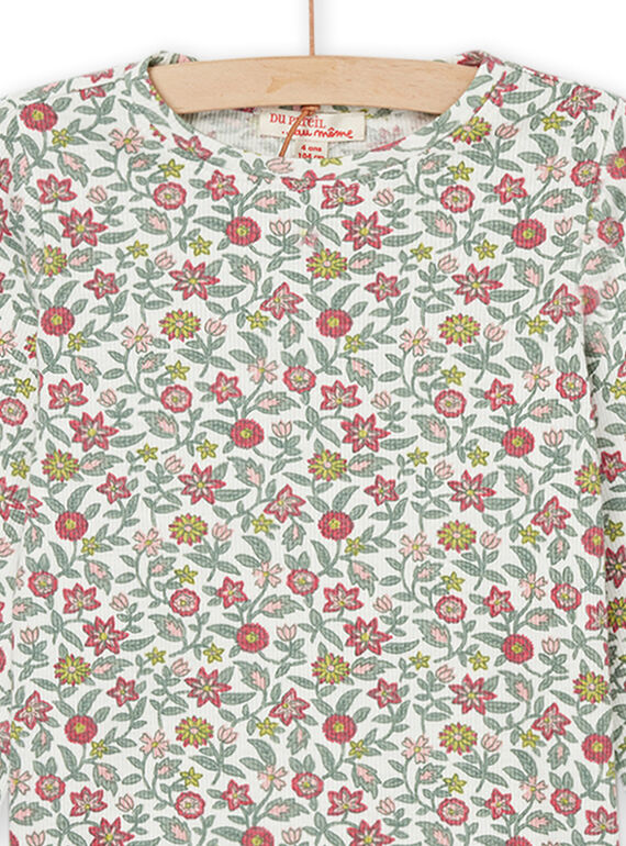 Long sleeve flower print t-shirt PARHUTEE5 / 22W901Q2TML001