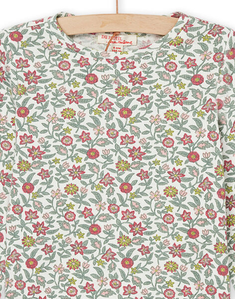 Long sleeve flower print t-shirt PARHUTEE5 / 22W901Q2TML001