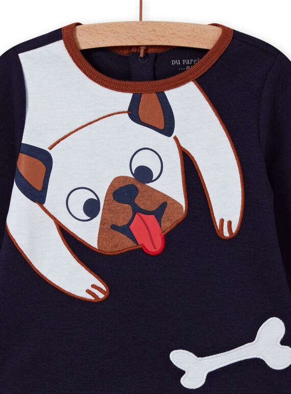 Baby boy dog print pajama set MEGAPYJDOG / 21WH1481PYJC205