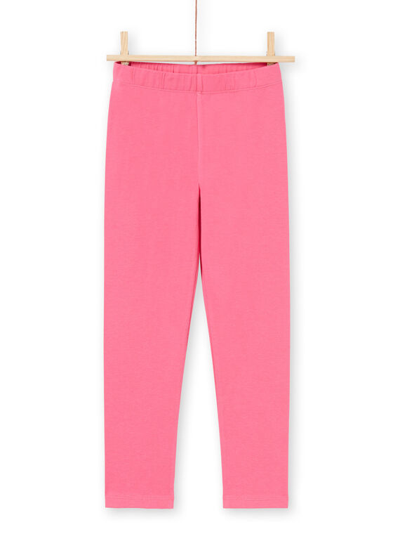 Girl's navy blue and pink nightgown and leggings pyjama set MEFACHUCAT / 21WH1181CHN070