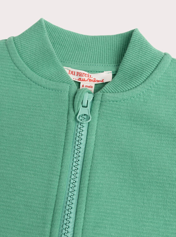 Green KIDS CARDIGAN WUFIGIL2 / 25SG1053GIL630