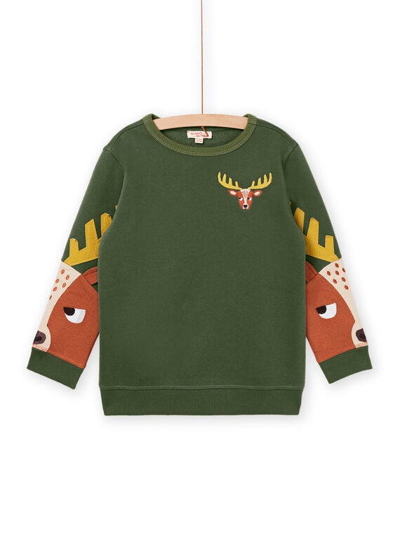 Long sleeved sweatshirt with reindeer print PORHUSWE / 22W902Q1SWE609