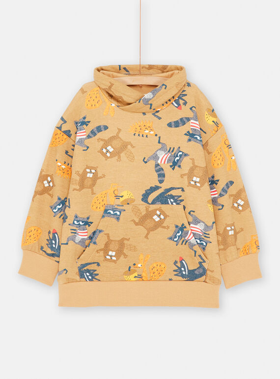 Boy's coffee sweater SOLOSWE / 23W902R1SWEI804