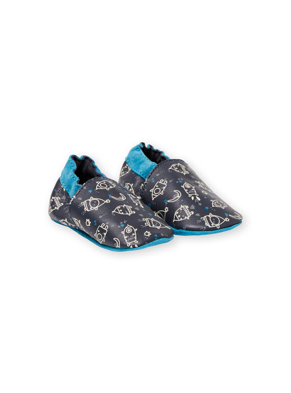 Baby boy navy and light blue slippers KNGTROUS / 20XK3816D3S070