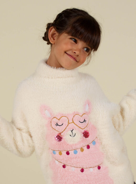 Child girl turtleneck sweater MAHIPULL / 21W901U1PUL003