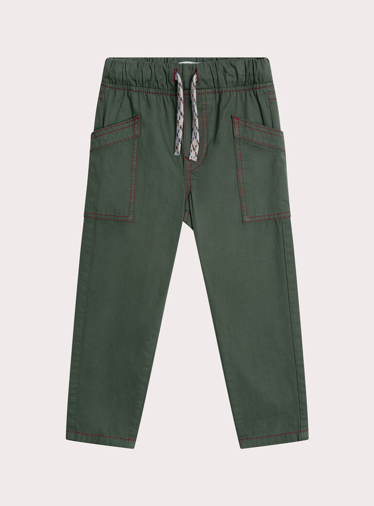 Dark kaki PANTS XOJAPAN / 25W902M1PAN609