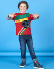Red and green t-shirt for boys LOHATEE / 21S902X1TML050