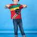 Red and green t-shirt for boys