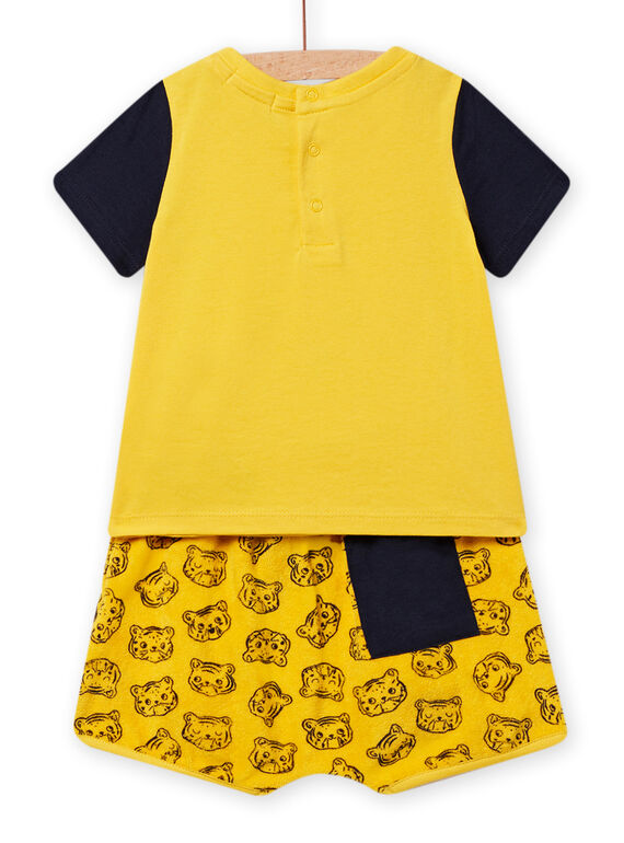 Baby boy's yellow and black outfit NUPLAENS2 / 22SG10K2ENS010