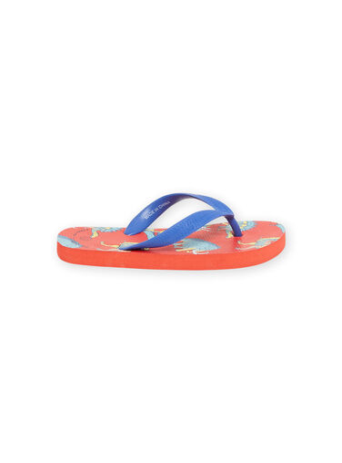 Blue and red beach flip flops boy NOTONGDINO / 22KK3683D01C201