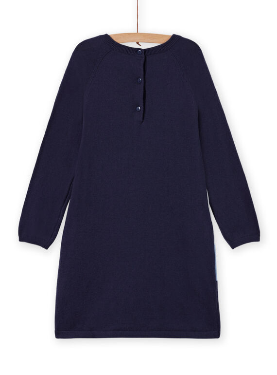 Long sleeve dress with unicorn pattern for girls MAPLAROB1 / 21W901O2ROBC202