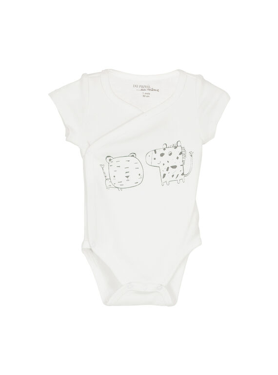 Unisex babies' short-sleeved bodysuit FOU2BOD2 / 19SF77J2BOD000