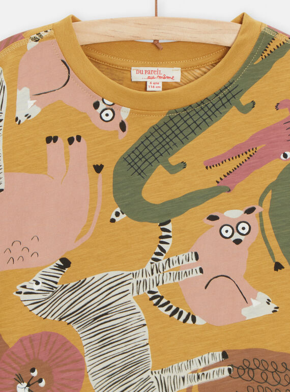 Yellow TEE SHIRT SS TOCRITI3 / 24S902L2TMCB106