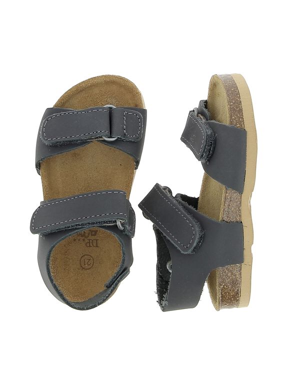 Baby boys' leather sandals CBGNUVEL2 / 18SK38W9D0E940