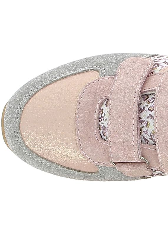 Girls' leather sports trainers CFSPORTCER / 18SK35A4D14030