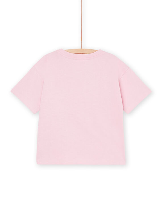 Pink T-shirt with exotic animation RAEXOTI2 / 23S901V3TMCD315