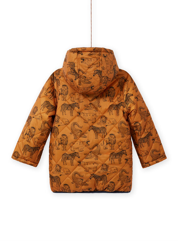 Boy's reversible chambray hooded jacket MOGROBLOU2 / 21W90253BLOP267