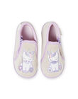 Baby girl's mottled grey unicorn night slippers MIPANTLICO / 21XK3732D0A943
