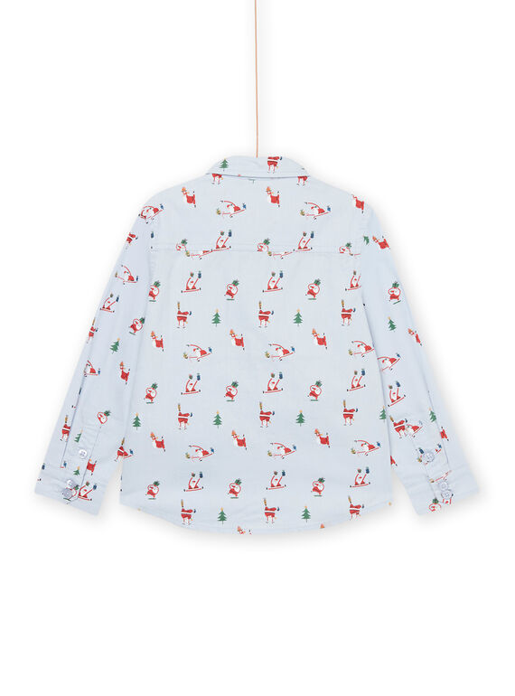 Christmas print shirt with bow tie PONOCHEM / 22W902V1CHM706