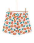 Child girl pineapple and polka dot shorts NAWASHORT3 / 22S901V1SHO001