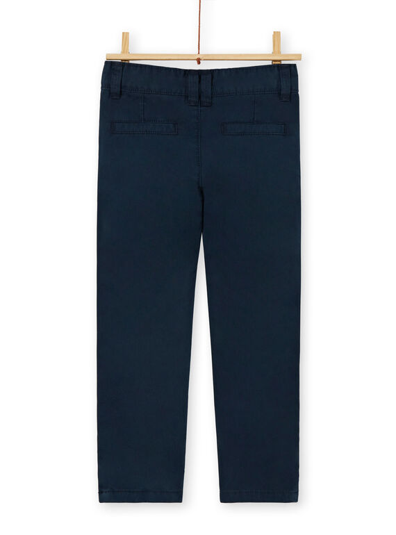 Chino navy blue cotton boy boy LOJOPACHI2 / 21S90235PAN705