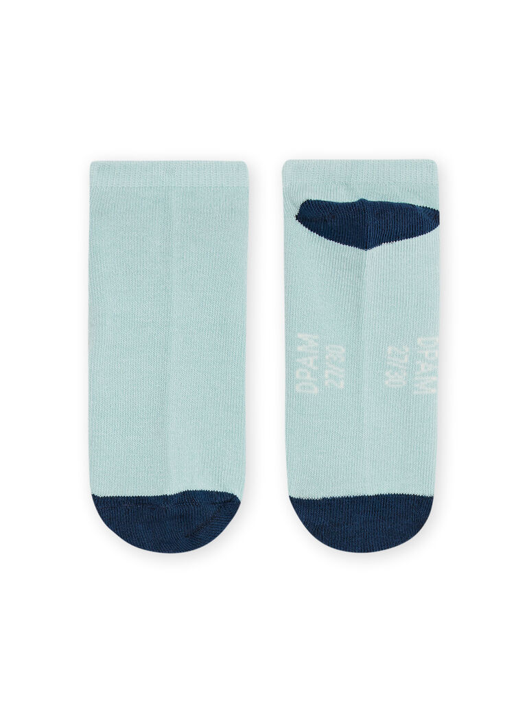 Child boy opaline and dark blue socks NYOJOSOQ1 / 22SI0264SOQG622