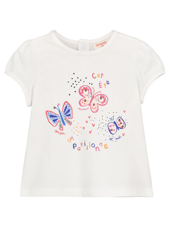 Baby girls' printed T-shirt FITOTI1 / 19SG09L1TMC000