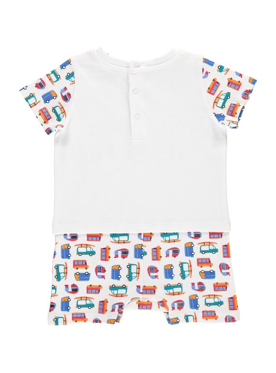 Baby boys' short sleepsuit CEGUGREROU / 18SH1462GRE099