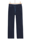 Velvet pants with elastic waist PORHUPAN2 / 22W902Q2PAN716