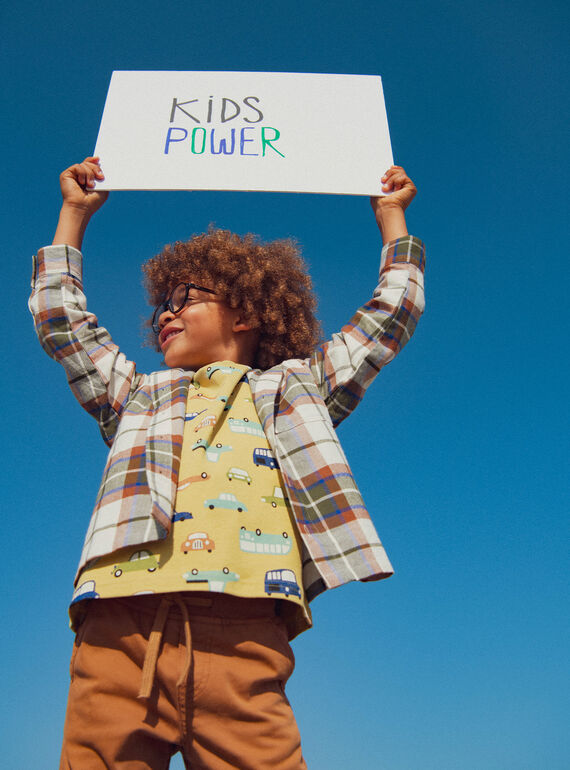 Straw yellow TEE SHIRT LS XOCOTEE2 / 25W902O2TML104