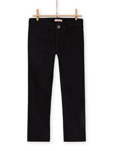 Boy's plain black pants MOJOPAVEL8 / 21W902N4PAN090