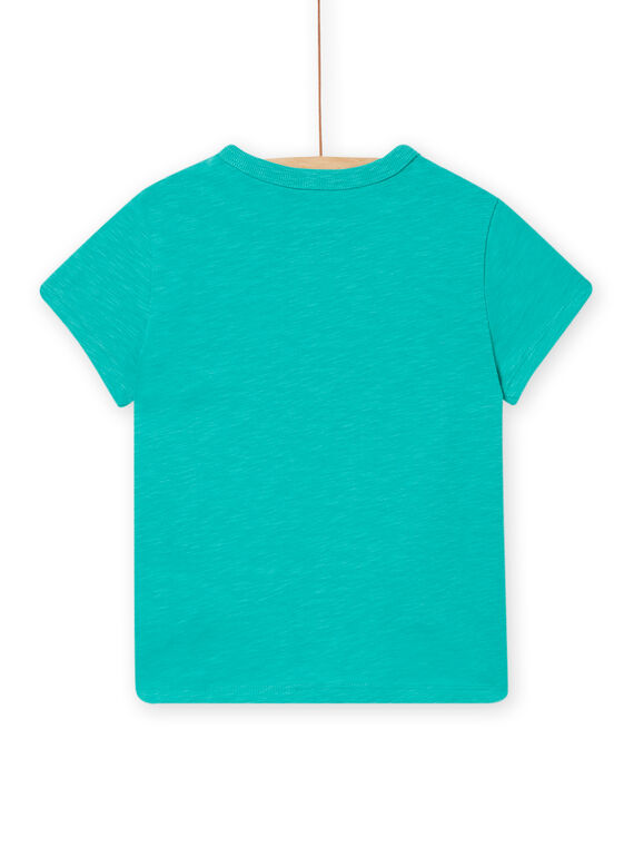Child boy's light blue surfer T-shirt with short sleeves NOWATI7 / 22S902V7TMCG621
