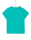 Child boy's light blue surfer T-shirt with short sleeves NOWATI7 / 22S902V7TMCG621