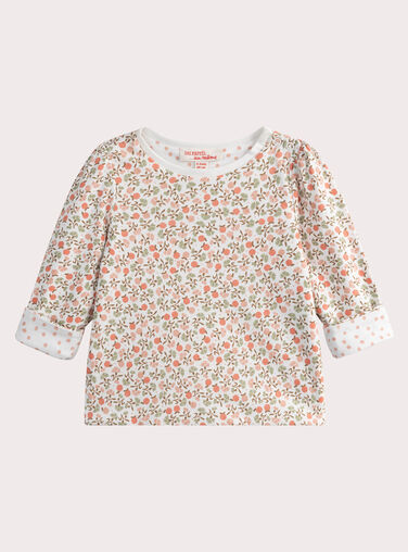 Baby girls' reversible printed T-shirt Baby girls' reversible printed T-shirt WILANTEE1 / 25SG0944TMLA001
